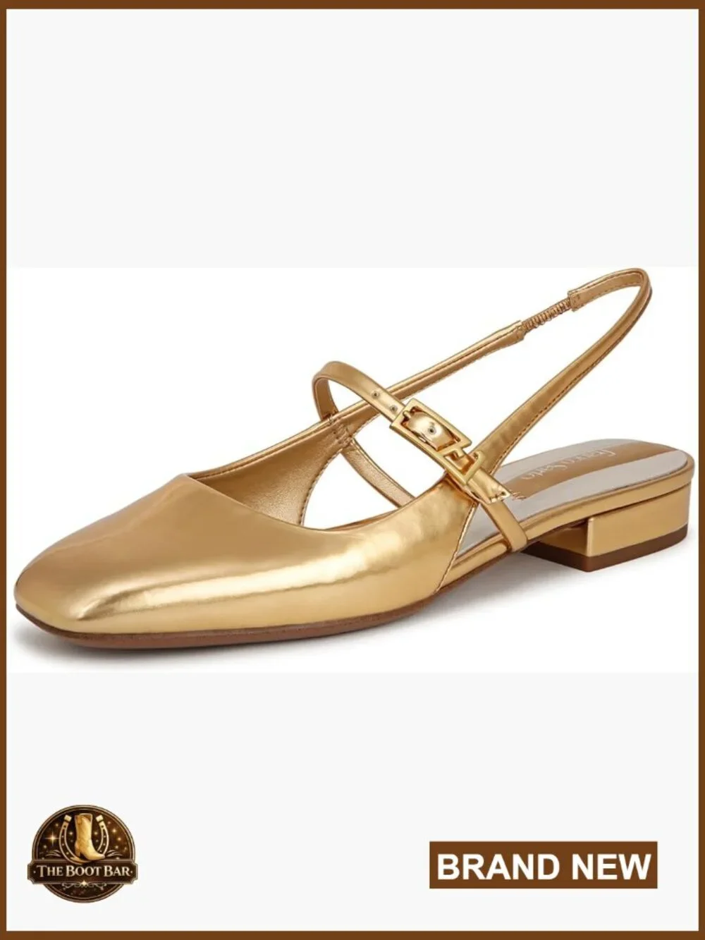 Women's Mary Jane Slingback Ballet Flat with Buckle